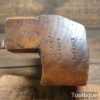 Rare Antique Stokoe c.1817-1840 No: 30 Round Beechwood Moulding Plane