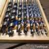 Boxed Set Of 8 No: Power Craft Vintage Single Wing Auger Bits - Little Used