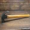 Vintage Stanley cast steel claw hammer with hickory handle in good used condition.