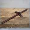 Vintage Cabinet Makers Mahogany and Boxwood Panel Marking Gauge