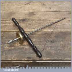 Vintage French Rosewood And Brass Jewellers Bow Drill
