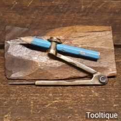 Vintage Solid Brass Pencil Compass -Good Condition