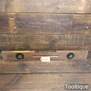Vintage 24” W. Marples Black Face Mahogany & Brass Spirit Level - Good Condition Vintage 24” W. Marples Black Face Mahogany & Brass Spirit Level - Good Condition