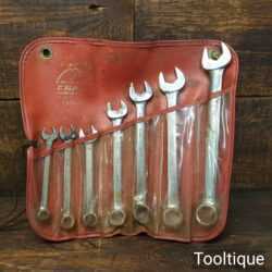 Set Of 6 No: Metric Combination Spanners In Plastic Case - Good Condition