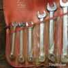 Set Of 6 No: Metric Combination Spanners In Plastic Case - Good Condition