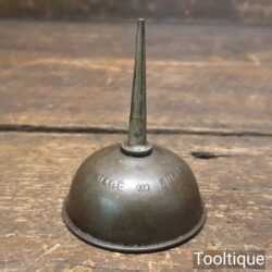 Vintage Small Machine Oil Can Made In England - Good Condition