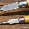 2 No: Vintage W. Marples & Sons Cabinet Maker’s Boxwood Handled Screwdrivers