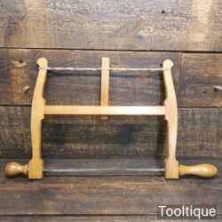 Vintage W. Marples Beechwood Bow Saw Sharpened Blade - Good Condition