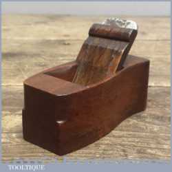 Vintage 3 ½” Fish Shaped Miniature Beech Wood Plane With Oak Wedge.