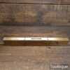 Vintage W. Marples 12” Beechwood & Brass Spirit Level - Good Condition