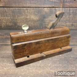 Antique Moseley & Son Carpenter’s Beechwood & Brass Side Fillister