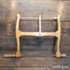 Nice Vintage Heavy Section Beechwood Bow Saw Sharpened Blade - Good Condition