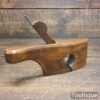 Vintage Coachmaker’s Handled Beechwood Circular Rebate Plane - Good Condition