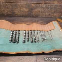 Vintage Set Of 13 Double Spur Screw Auger Bits By Ridgeway - Sharpened 3/16” – 1”