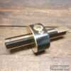 Vintage Carpenter’s Brass & Ebony Mortise Gauge Screw Adjuster - Good Condition