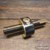 Vintage Carpenter’s Brass & Ebony Mortise Gauge Screw Adjuster - Good Condition