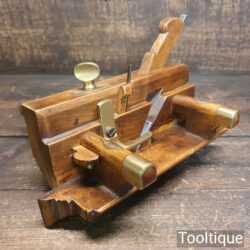 Crisp antique Griffiths of Norwich carpenter’s beechwood and brass sash fillister with