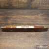 Vintage Samuel Tyzack Ornate Rosewood & Brass 12” Boat Level - Good Condition