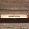 Vintage Samuel Tyzack Ornate Rosewood & Brass 12” Boat Level - Good Condition