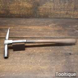 Vintage Leatherworkers Or Upholsterers Strapped Tack Claw Hammer - Good Condition