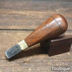 Antique W. Willey London Rope Knotting Tool Mahogany Handle - Good Condition