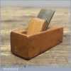 Vintage Miniature Beech Wood Bull Nose Plane Measuring 3 ¼” Long