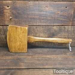 Large Oversized Vintage Carpenters 7” x 4” Beechwood Mallet - Good Condition