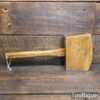 Large Oversized Vintage Carpenters 7” x 4” Beechwood Mallet - Good Condition