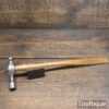 Antique Extra Slim Long Offset Ball Pein Hammer Wooden Handle - Good Condition