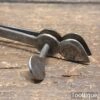 Vintage Saddler’s Leatherworking Screw Crease Creasing Iron- Good Condition