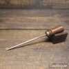 Antique 3/16” Rimer Or Reamer With Wooden Handle - Good Condition