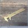 Vintage Brass Vernier Gauge Probably by Rabone No: 1466 - Metric Imperial