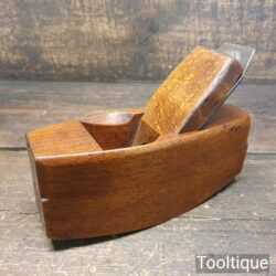 Antique Griffiths Norwich Carpenter’s 8” Beechwood Compass Plane - Good Condition