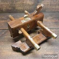 Antique W. Greenslade Bristol Carpenter’s Beechwood & Brass Plough Plane