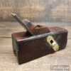 Vintage Carpenter’s Mahogany & Brass Stop Chamfer Plane - Good Condition