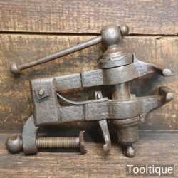 Antique Portable Bench Vice With 2 ½” Jaws - Fair Condition
