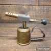Unusually Small Vintage Brass Blowtorch Blow Lamp By Monitor