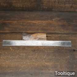 Unusual Vintage 12” J. Rabone & Sons No: 31 Double Sided Imperial Steel Ruler