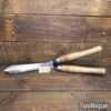 Vintage Cast Steel Garden Shears Beechwood Handles - Sharpened Ready For Use