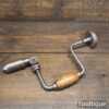 Vintage Carpenter’s Ratchet Brace Beechwood Handles 10" Swing - Good Condition