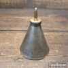 Vintage Conical Shaped Oil Can With Brass Spout - Good Condition