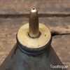 Vintage Conical Shaped Oil Can With Brass Spout - Good Condition