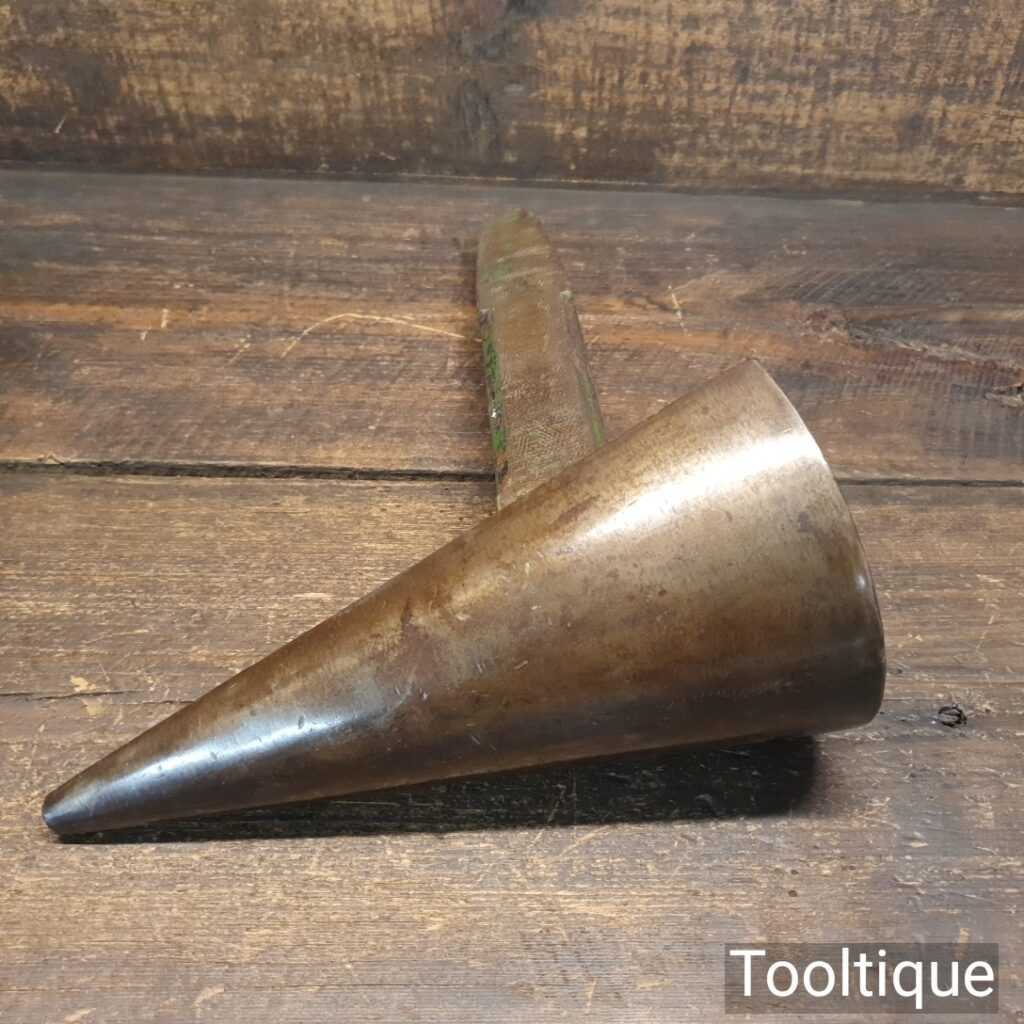 Large Vintage Tinsmiths Cast Steel Funnel Forming Stake Good