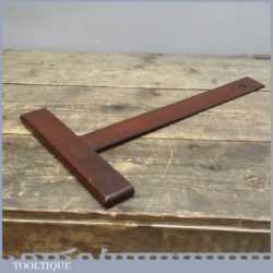 Vintage Cabinet Makers Mahogany T Shaped Square 14 1/2"