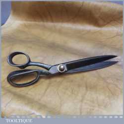 Vintage Quality Pair Of Wilkinson 12” Tailors Shears Scissors - Sharpened