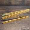 Vintage Schuil Holland No: 800374 Boxwood & Brass 36” Folding Ruler