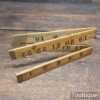 Vintage Rabone No: 1167 Boxwood & Brass 24” Folding Ruler - Good Condition