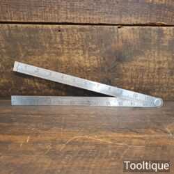 Vintage 24” J. Rabone No: 1638 Flexible Folding Spring Steel Ruler - Good Condition