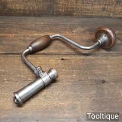 Rare Antique Hanred of Germany Carpenter’s 2-Jaw Ratchet Brace - Good Condition