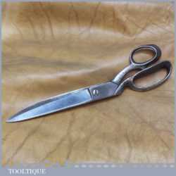 Vintage Quality Pair Of Wilkinson 13” Tailors Shears Scissors